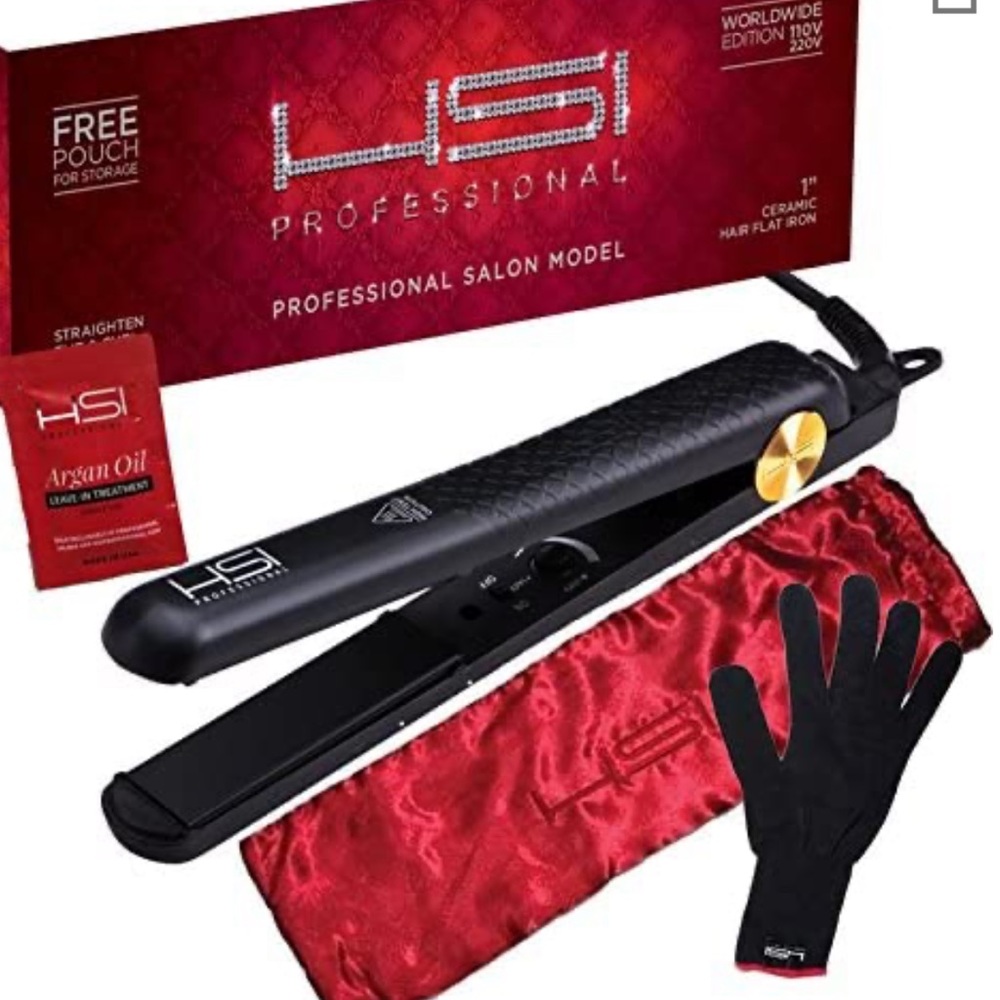 Black and Gold Hair Straightener